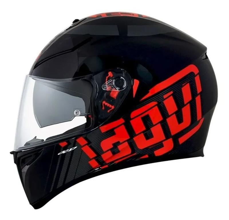 Agv capacete k3 sv myth blk/gry/red 56/s - Capacete de Moto